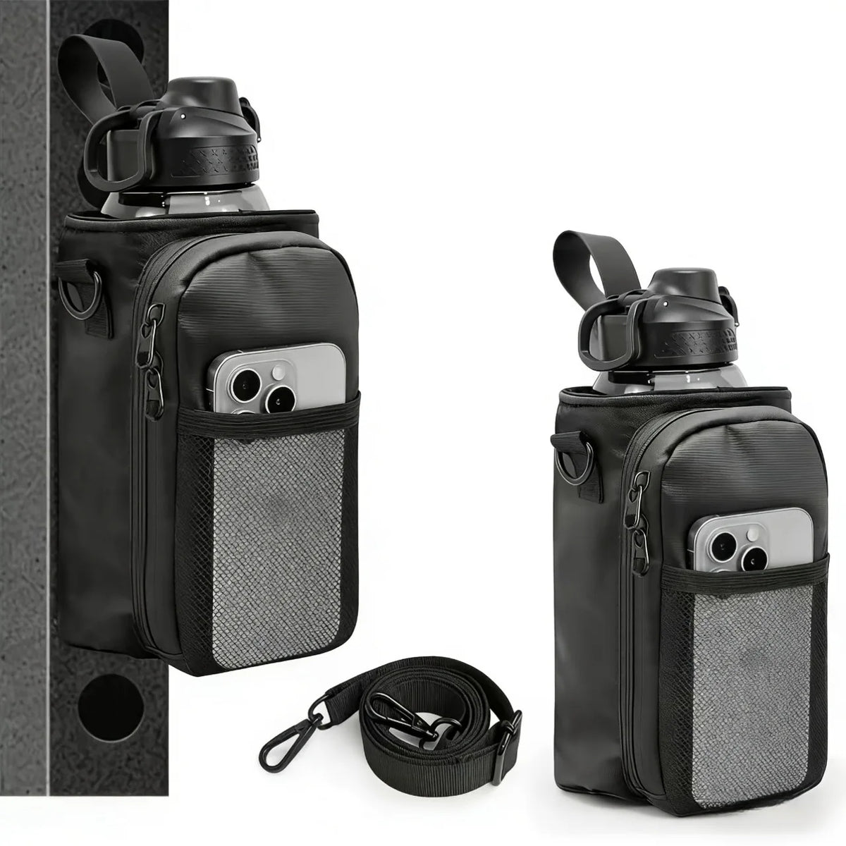 Magnetic Water Bottle & Phone Holder